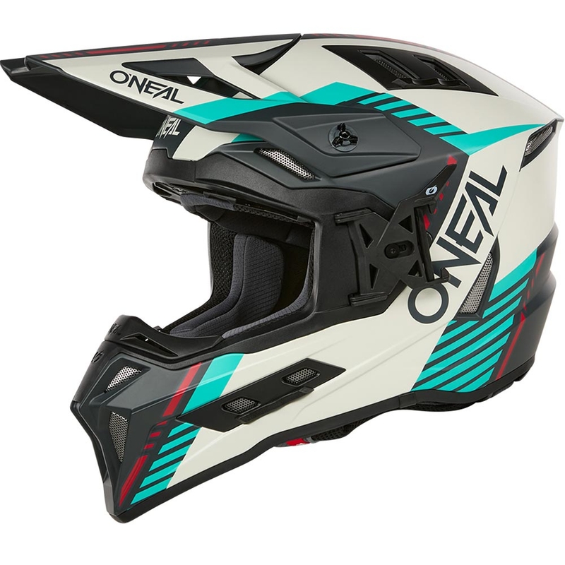 Motokrosa ķivere O´Neal EX-SRS Quin pelēka-tirkīza