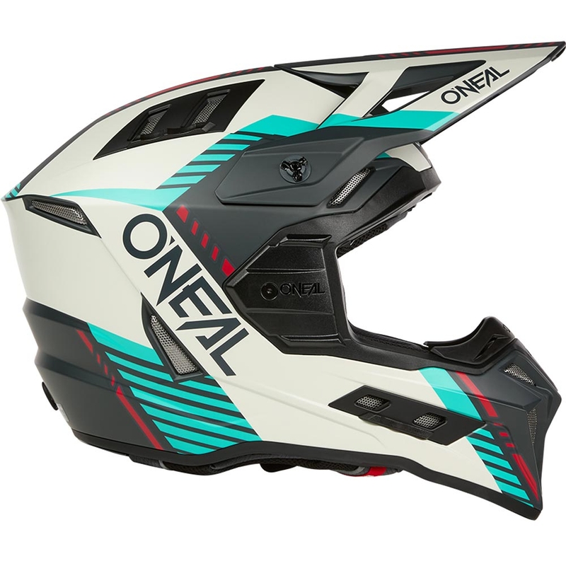 Motokrosa ķivere O´Neal EX-SRS Quin pelēka-tirkīza