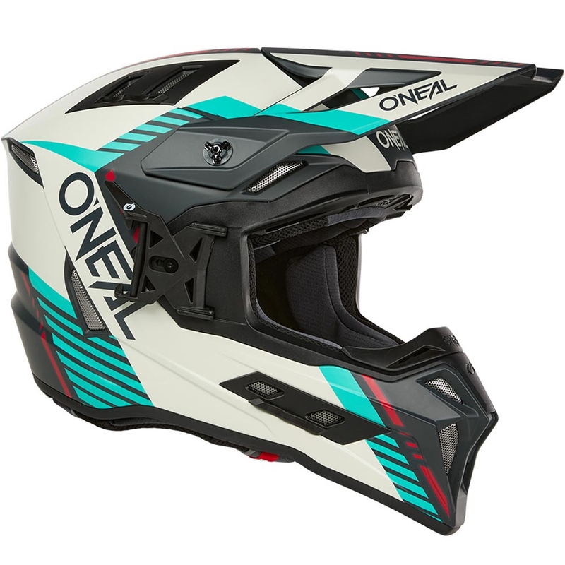 Motokrosa ķivere O´Neal EX-SRS Quin pelēka-tirkīza
