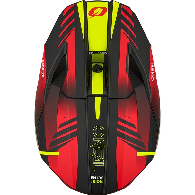 Motokrosa ķivere O´Neal 3SRS Haze matēta melna-sarkana-fluorēta dzeltena