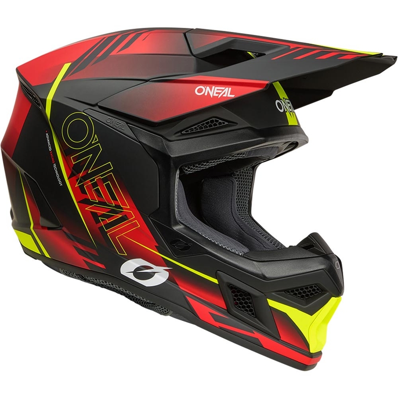 Motokrosa ķivere O´Neal 3SRS Haze matēta melna-sarkana-fluorēta dzeltena