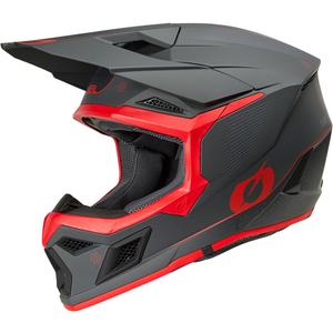 Motokrosa ķivere O´Neal 3SRS E-stroke matēta pelēka-sarkana