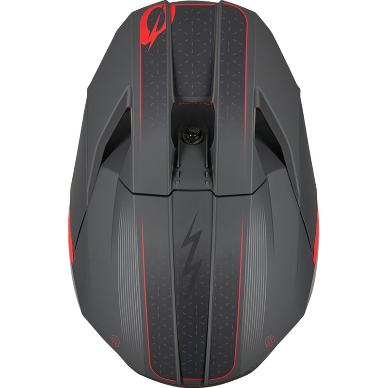 Motokrosa ķivere O´Neal 3SRS E-stroke matēta pelēka-sarkana