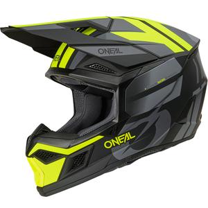 Motokrosa ķivere O´Neal 3SRS Ride matēta melna-pelēka-fluorēta dzeltena