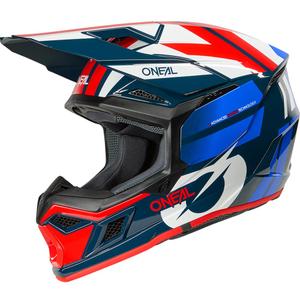 Motokrosa ķivere O´Neal 3SRS Ride zila-balta-sarkana