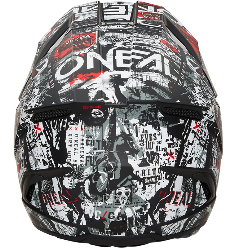 Motokrosa ķivere O´Neal 3SRS Attack matēta melna-balta
