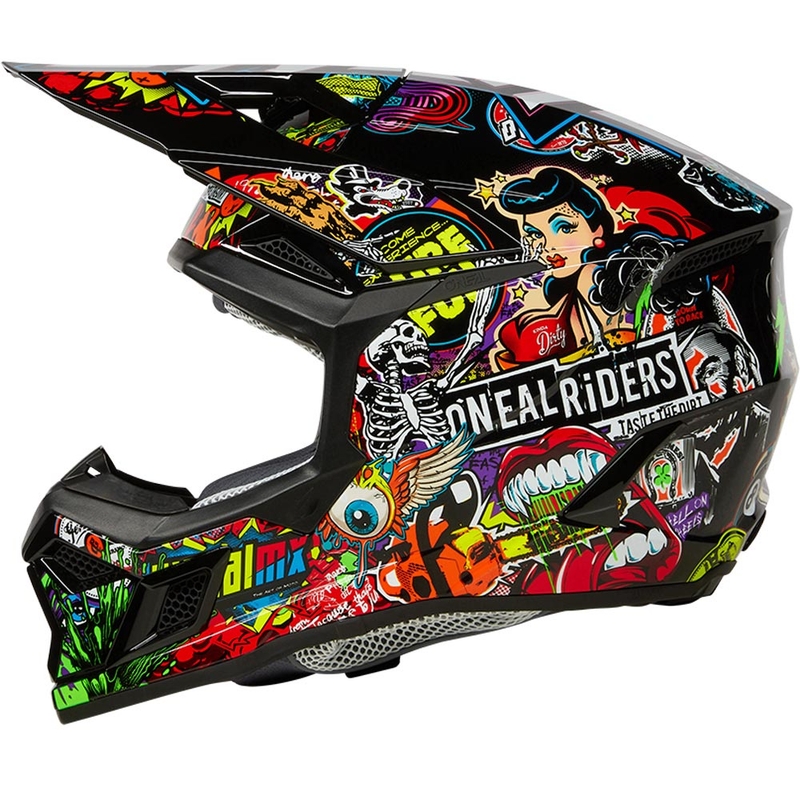 O'Neal 3SRS Crank motokrosa ķivere, daudzkrāsaina