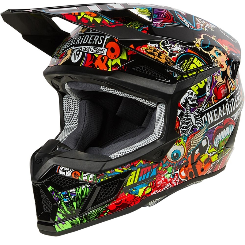 O'Neal 3SRS Crank motokrosa ķivere, daudzkrāsaina