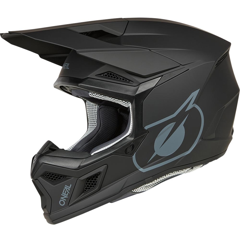 Motokrosa ķivere O´Neal 3SRS Solid matēta melna