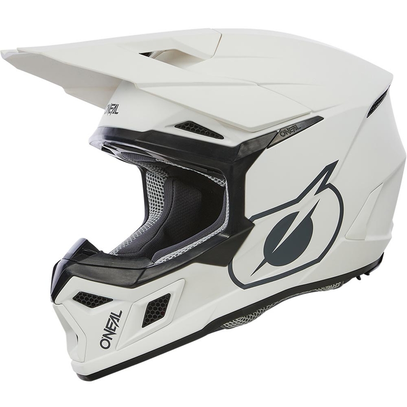 Motokrosa ķivere O´Neal 3SRS Solid matēta balta