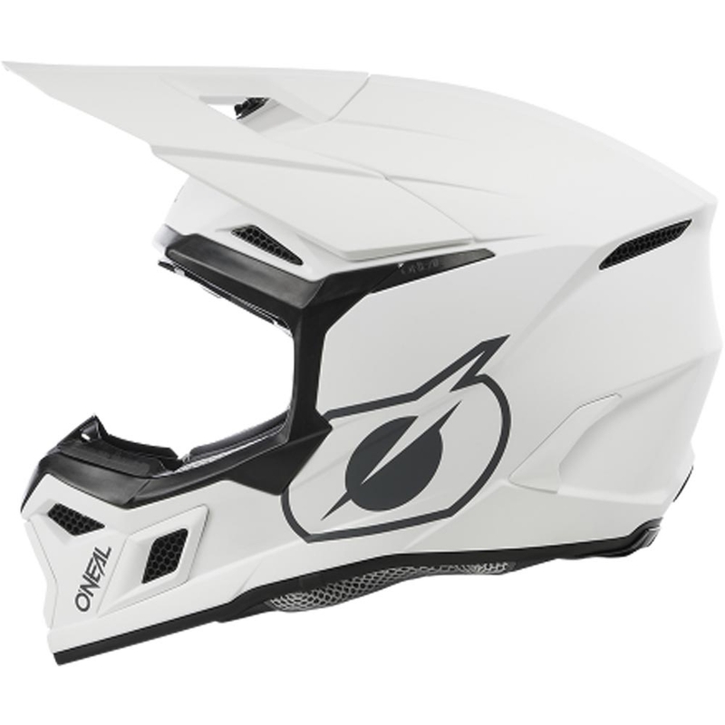 Motokrosa ķivere O´Neal 3SRS Solid matēta balta