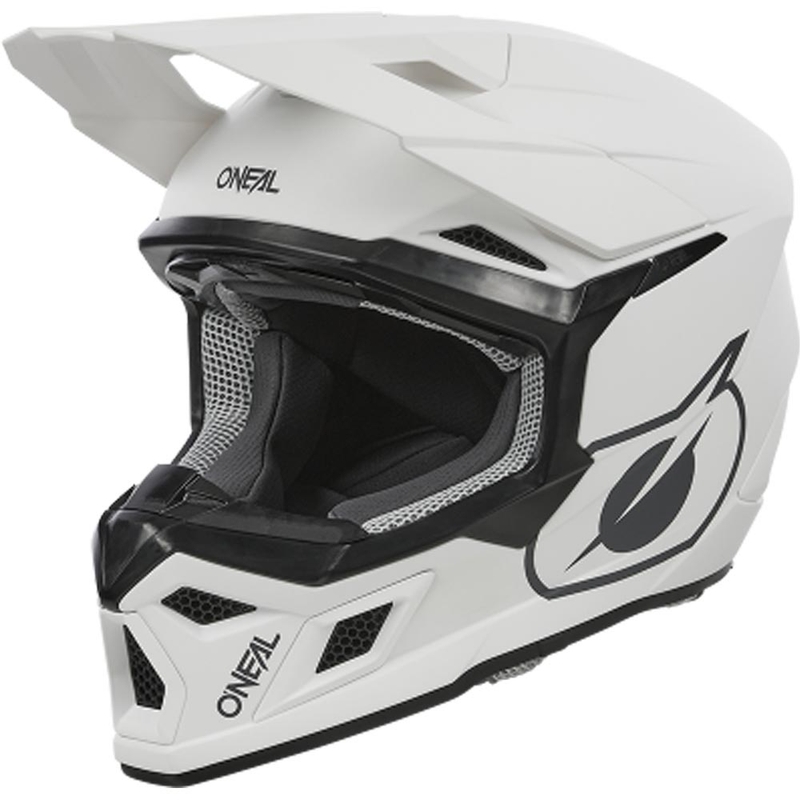 Motokrosa ķivere O´Neal 3SRS Solid matēta balta