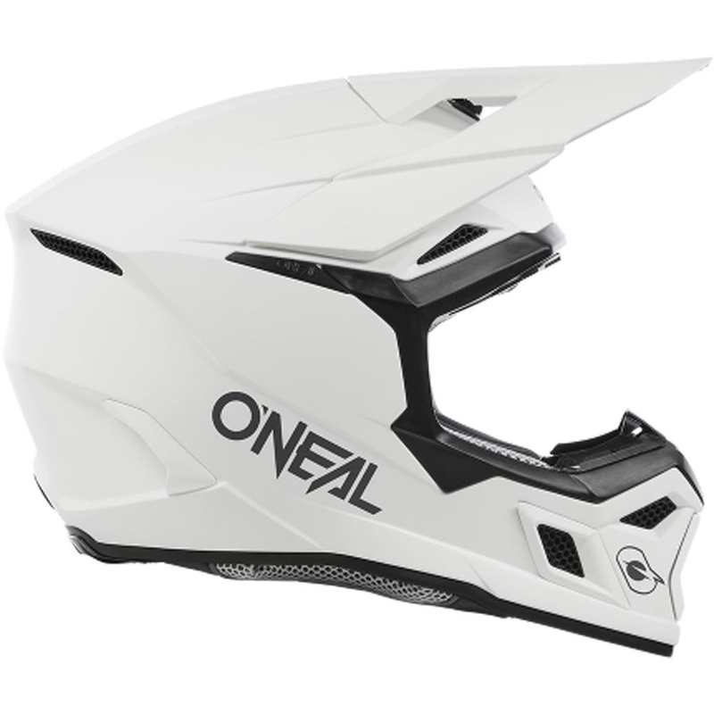Motokrosa ķivere O´Neal 3SRS Solid matēta balta