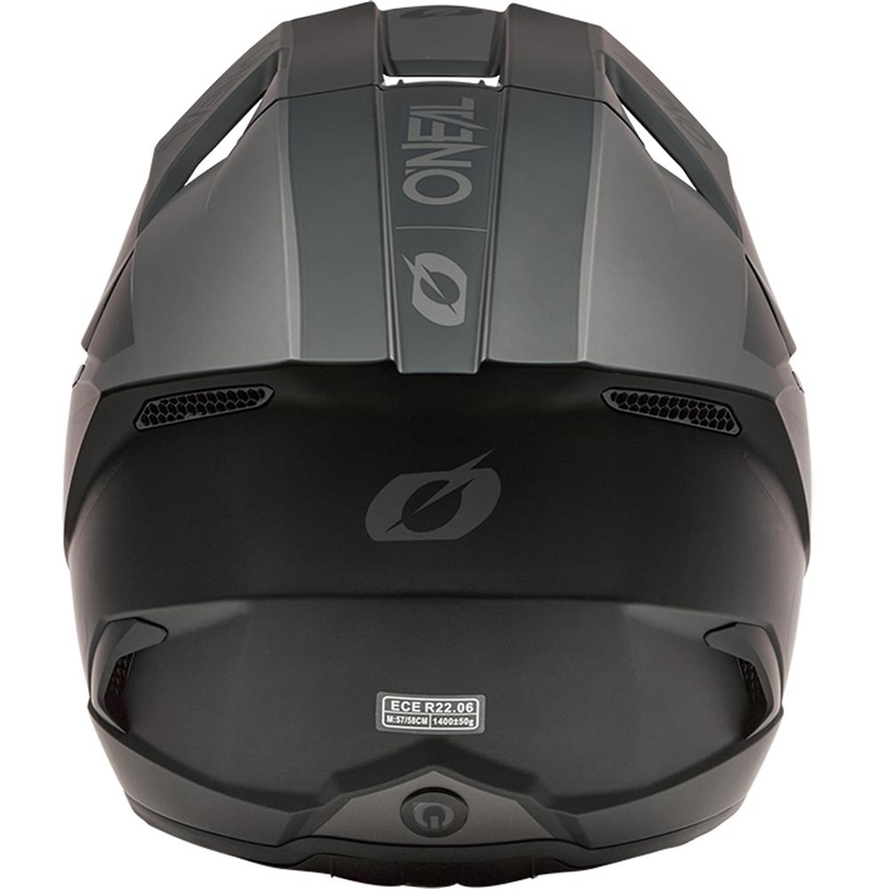 Motokrosa ķivere O´Neal 3SRS Solid matēta melna-pelēka