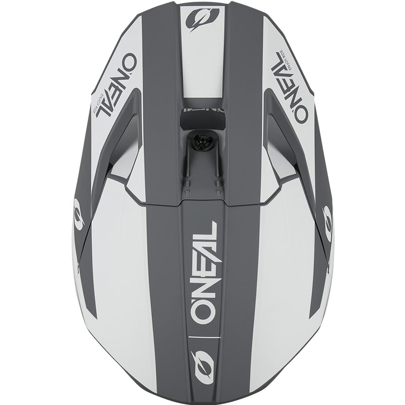 Motokrosa ķivere O´Neal 3SRS Solid matēta balti pelēka