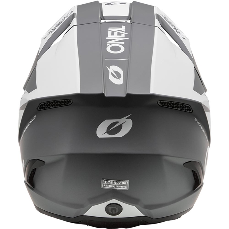 Motokrosa ķivere O´Neal 3SRS Solid matēta balti pelēka