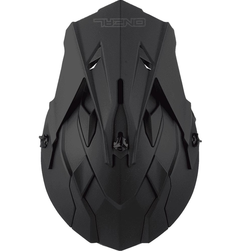 Motokrosa ķivere O´Neal 2SRS plakana matēta melna