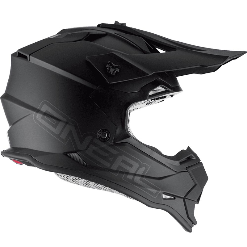 Motokrosa ķivere O´Neal 2SRS plakana matēta melna