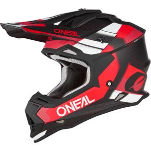 Motokrosa ķivere O´Neal 2SRS Spyde matēta melna-sarkanbalta