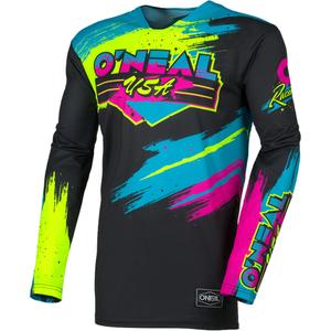 O'Neal Mayhem Reseda motokrosa krekls melns-fluorescējošs dzeltens