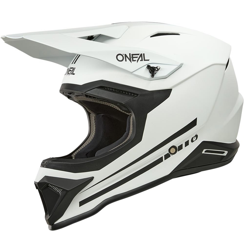 Motokrosa ķivere O´Neal 1SRS Solid matēta balta