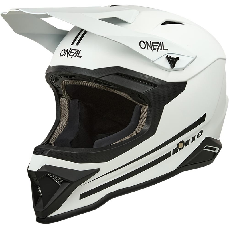 Motokrosa ķivere O´Neal 1SRS Solid matēta balta