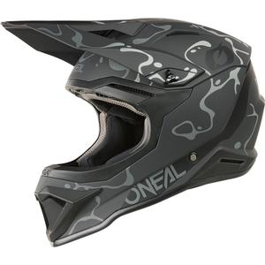 Motokrosa ķivere O´Neal 1SRS Splash matēta melna-pelēka
