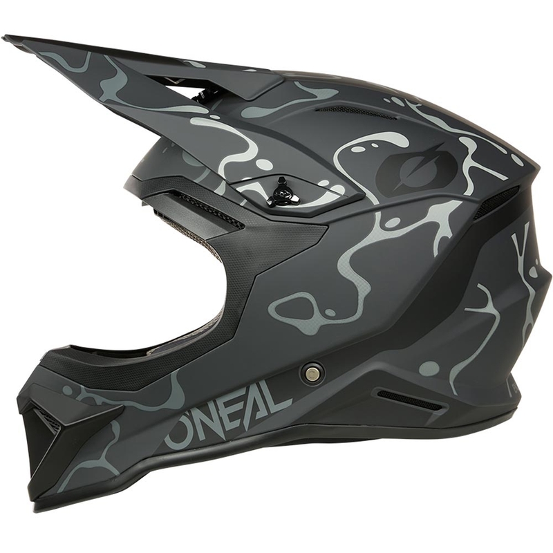 Motokrosa ķivere O´Neal 1SRS Splash matēta melna-pelēka