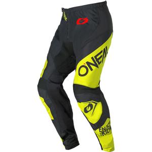 O´Neal Element Racewear motokrosa bikses melnas-fluorēti dzeltenas