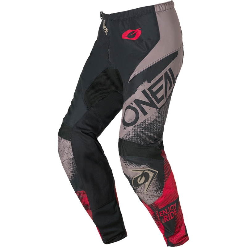 O´Neal Element Roller motokrosa bikses pelēki sarkanas