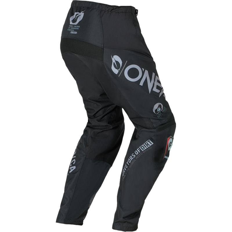 O´Neal Element Brand motokrosa bikses melni pelēkas