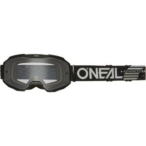 Motokrosa brilles O´Neal B-10 Solid melnas (caurspīdīgs pleksiglass)