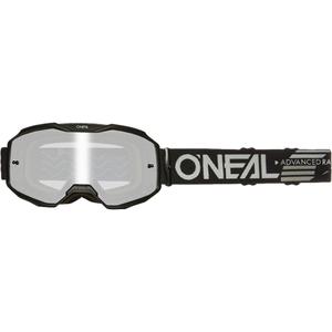 Motokrosa brilles O´Neal B-10 Solid black (sudrabaini matēts pleksiglass)