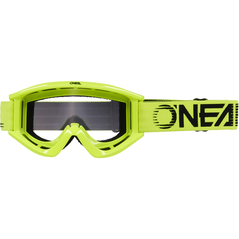 Motokrosa brilles O´Neal B-Zero fluorescējošas dzeltenas (caurspīdīgs pleksiglass)