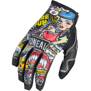 Motokrosa cimdi O´Neal Mayhem Crank daudzkrāsaini