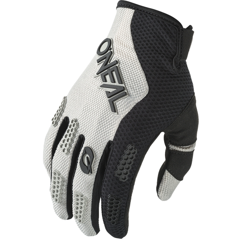 O´Neal Element Racewear motokrosa cimdi melni pelēki