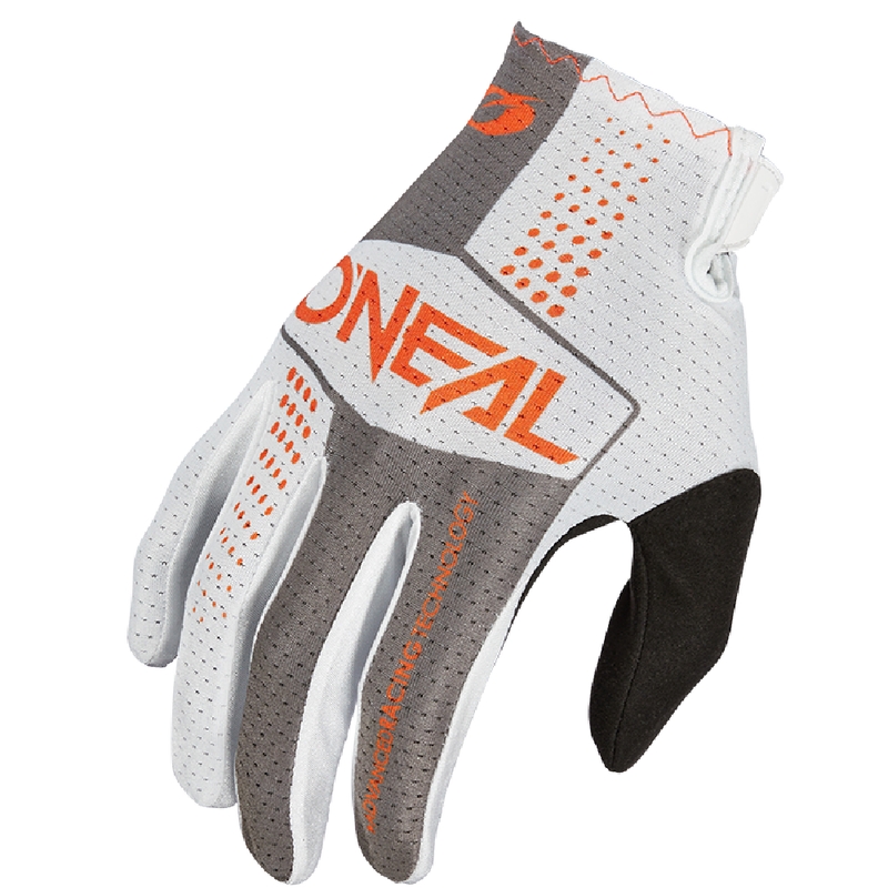 O'Neal Matrix Split motokrosa cimdi pelēki oranži