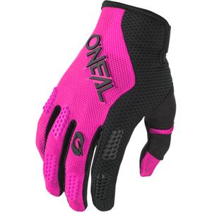 Sieviešu motokrosa cimdi O´Neal Element Racewear melni rozā
