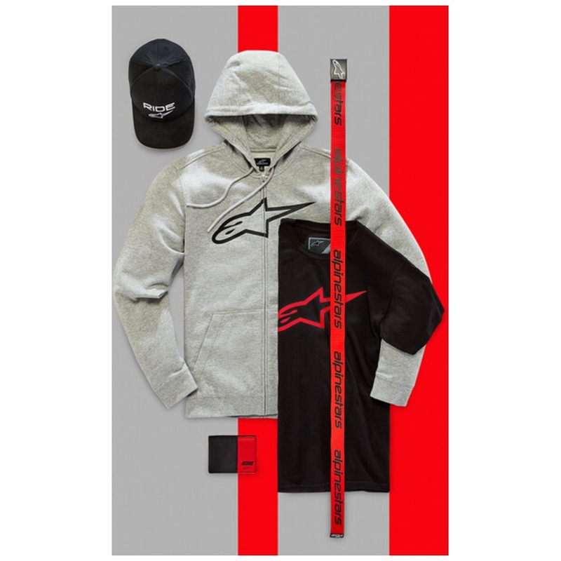 Alpinestars Linear Web josta melna-sarkana