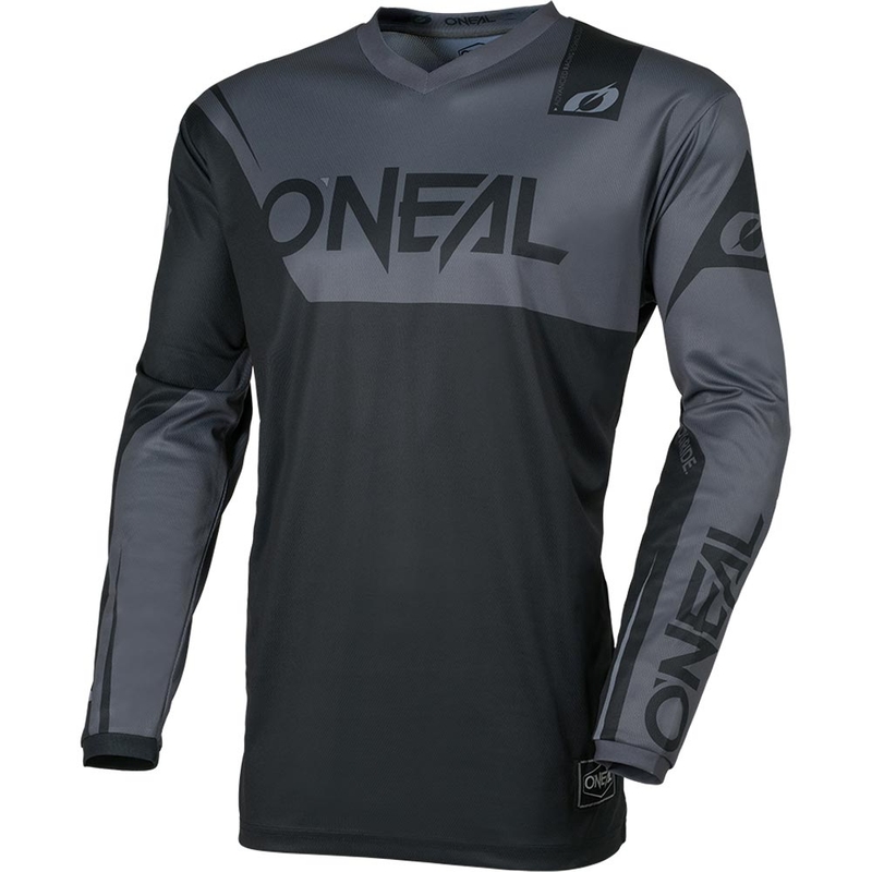 O'Neal Element Racewear bērnu motokrosa krekls melns-pelēks