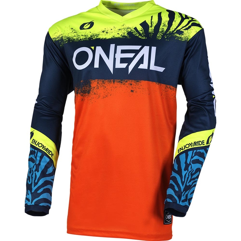 O'Neal Element Shocker bērnu motokrosa krekls zils-oranžs