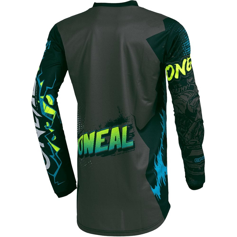 O'Neal Element Villain bērnu motokrosa krekls pelēks