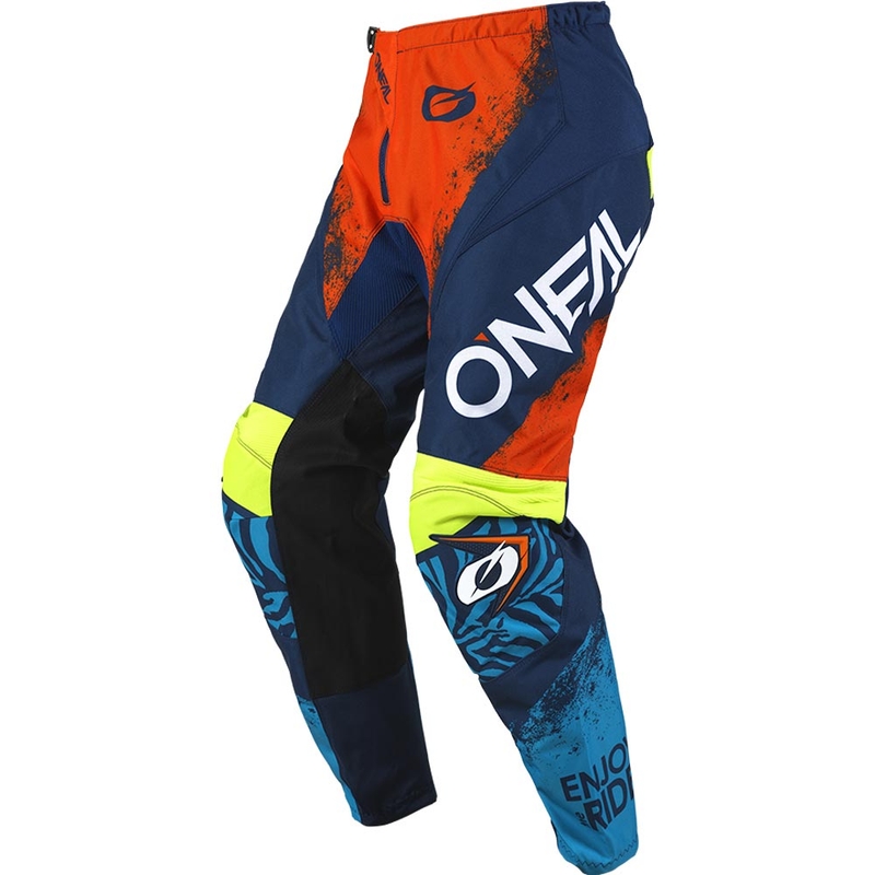 O'Neal Element Shocker bērnu motokrosa bikses, zilas-oranžas