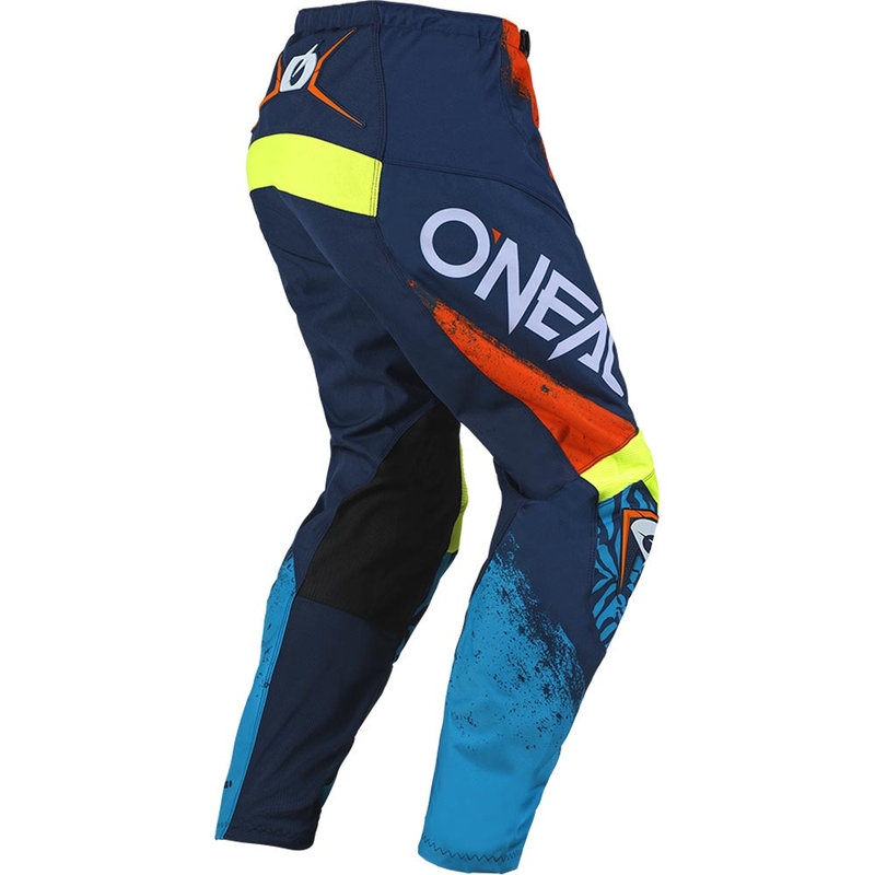 O'Neal Element Shocker bērnu motokrosa bikses, zilas-oranžas