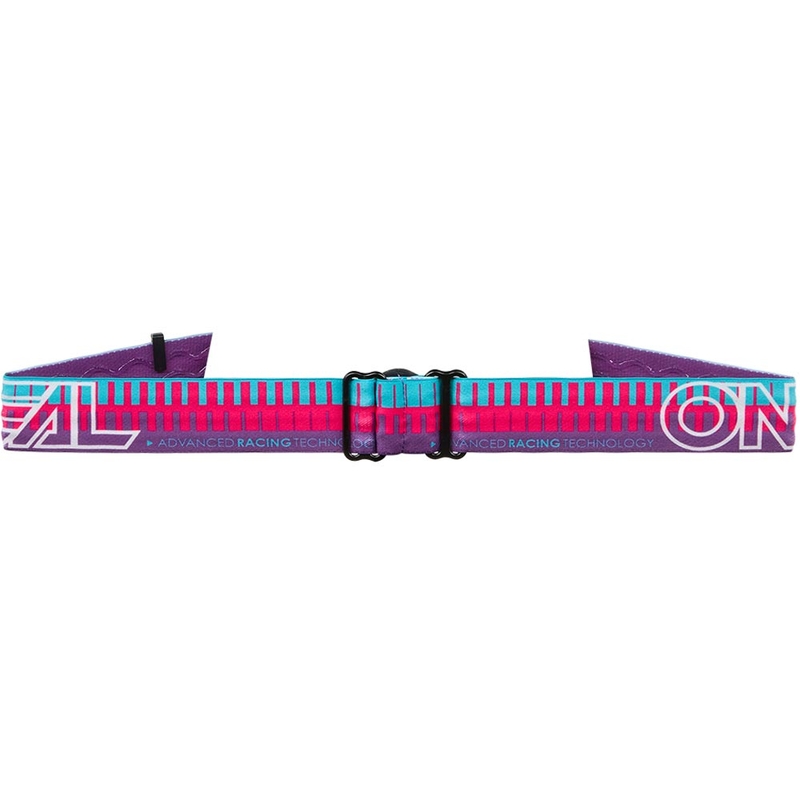 O'Neal B-10 svītrainās bērnu motokrosa brilles rozā-violetas