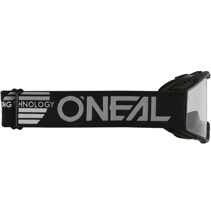 O'Neal B-10 Solid bērnu motokrosa brilles, melnas ar caurspīdīgu lēcu