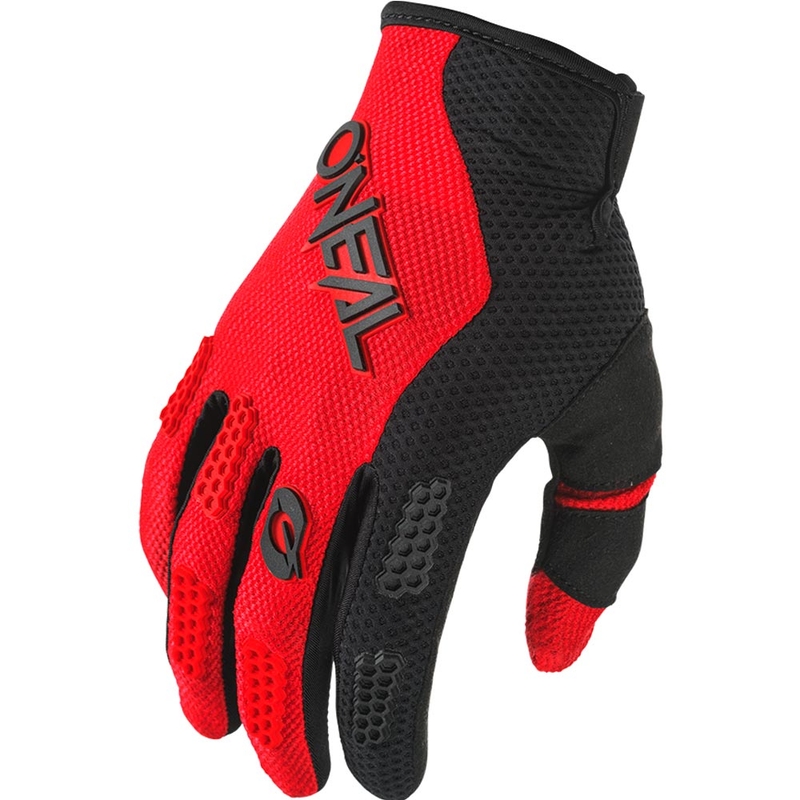 O'Neal Element Racewear bērnu motokrosa cimdi melni-sarkani