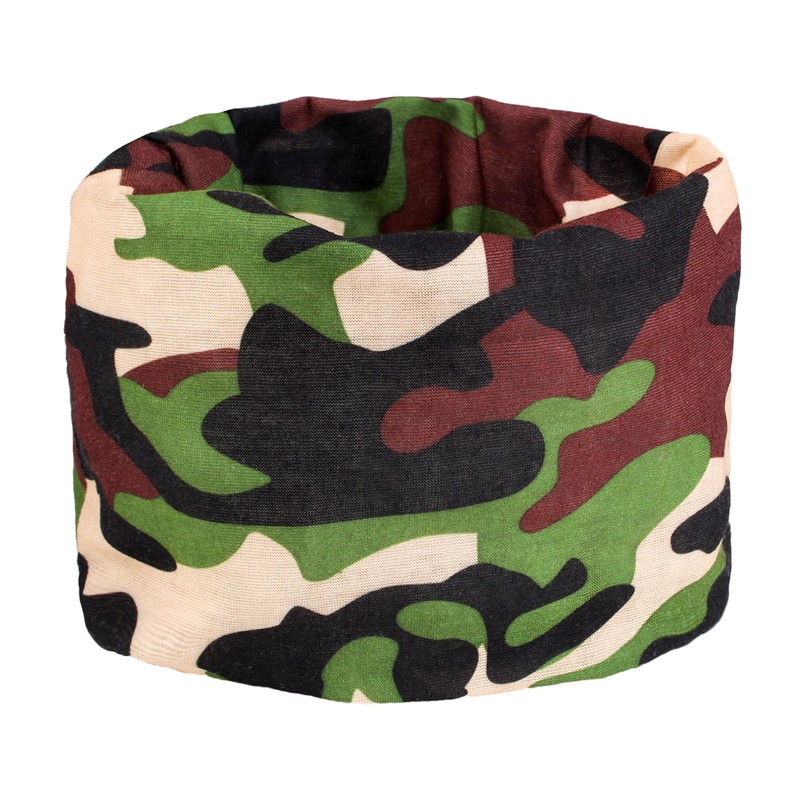 Daudzfunkcionāla motocikla šalle RSA Camo zaļa