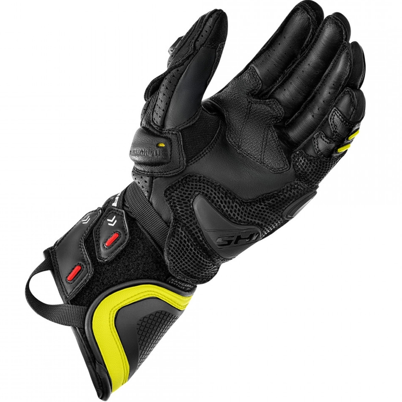 Shima RS-3 motocikla cimdi, fluorescējoši dzelteni