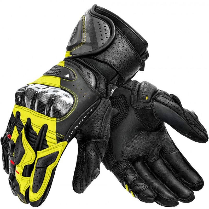 Shima RS-3 motocikla cimdi, fluorescējoši dzelteni